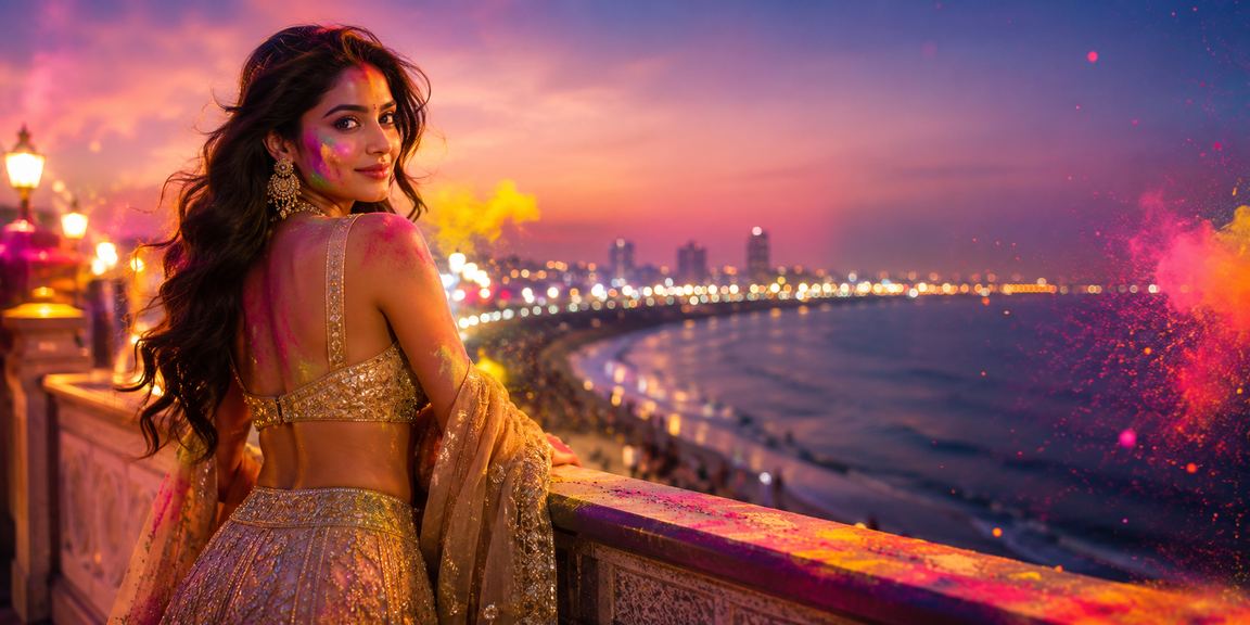 Colorful Chennai Marina Beach at sunset symbolizing entertainment and balance